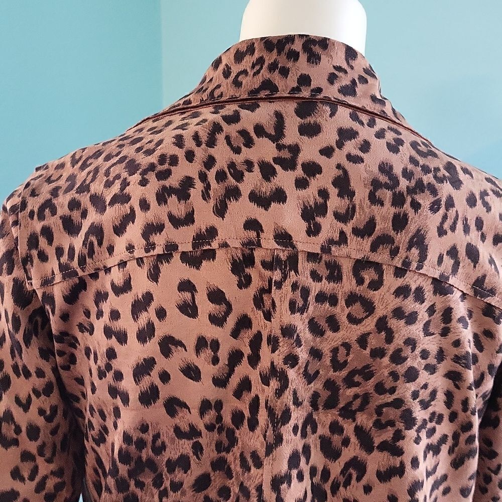 Active USA Leopard Print Moto Jacket - Picture 5 of 12